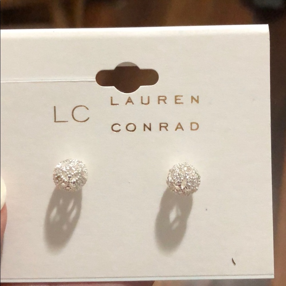 Lauren Conrad Silver Stud Earrings